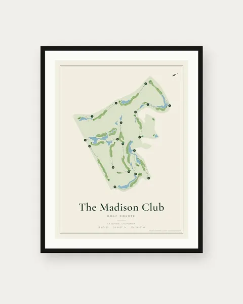 The Madison Club golf course map print