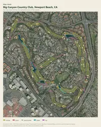 Big Canyon Country Club map print, map check on an aerial photo