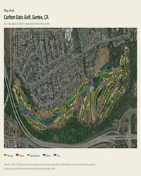 Carlton Oaks Golf map print, map check on an aerial photo