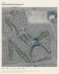 Chimera Golf Club map print, map check on an aerial photo