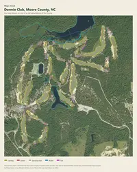 Dormie Club map print, map check on an aerial photo
