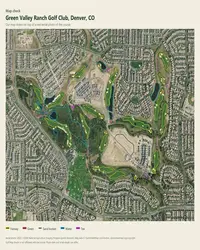 Green Valley Ranch Golf Club map print, map check on an aerial photo