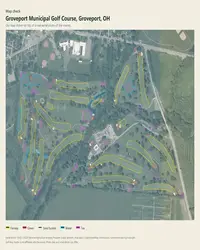 Groveport Municipal Golf Course map print, map check on an aerial photo