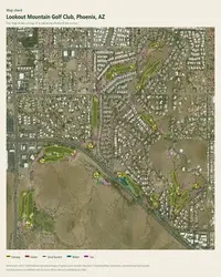 Lookout Mountain Golf Club map print, map check on an aerial photo
