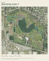 Maridoe Golf Club map print, map check on an aerial photo