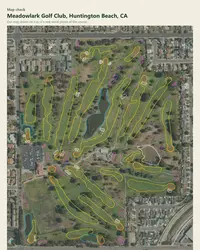 Meadowlark Golf Club map print, map check on an aerial photo