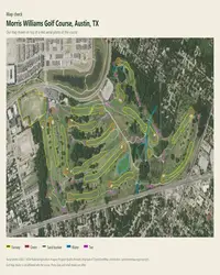 Morris Williams Golf Course map print, map check on an aerial photo