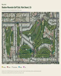 Shadow Mountain Golf Club map print, map check on an aerial photo