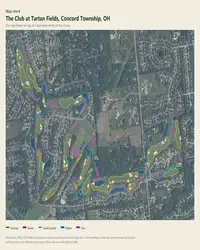 The Club at Tartan Fields map print, map check on an aerial photo
