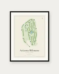 Arizona Biltmore Estates Course map print, framed poster