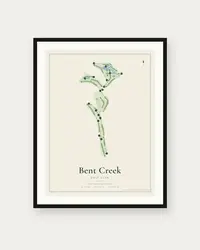 Bent Creek Golf Club map print, framed poster