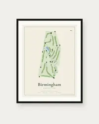 Birmingham Country Club map print, framed poster