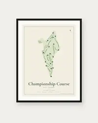 Championship Course map print, framed poster