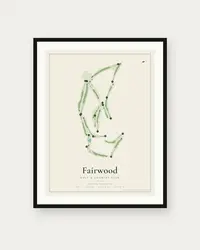 Fairwood Golf & Country Club map print, framed poster
