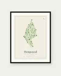 Hempstead Golf and Country Club map print, framed poster