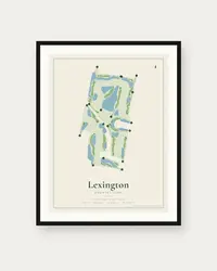 Lexington Country Club map print, framed poster