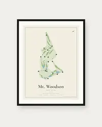 Mt. Woodson Golf Club map print, framed poster