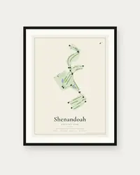 Shenandoah Country Club map print, framed poster