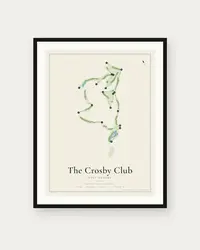 The Crosby Club map print, framed poster