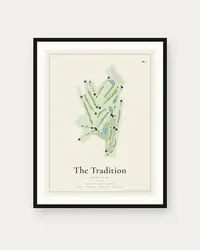 The Tradition Golf Club map print, framed poster