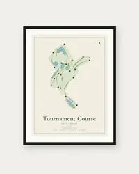 Tournament Course map print, framed poster