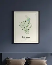 la Quinta Country Club map print, in a second room