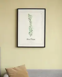 Rio Pinar Country Club map print, in a second room