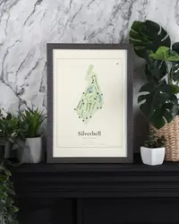 Silverbell Golf Course map print, in a second room